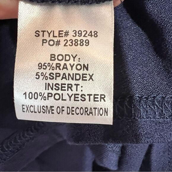 Stitch Fix Skies are Blue Traleven Embroidered Yoke Knit Top Womens Large Navy - Picture 6 of 7